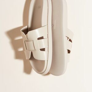H&M Cream Slide Sandals